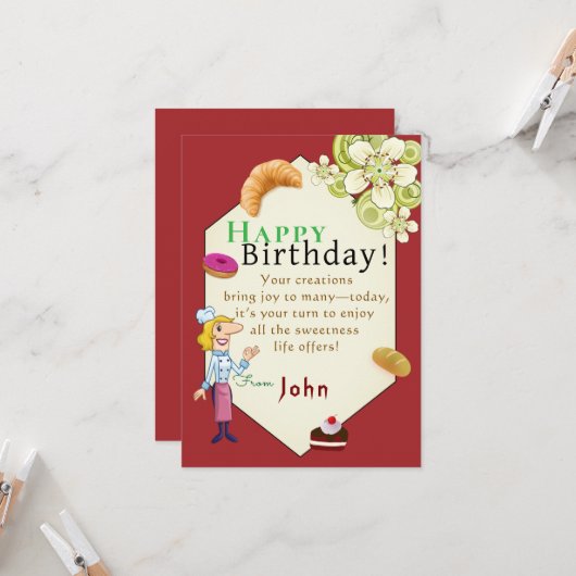 Koch Karte (Vorderseite/Rückseite Beispiel)