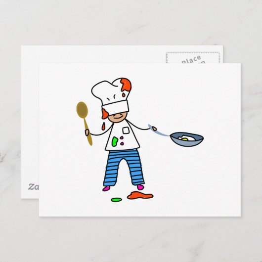 Koch Kid Postkarte (Vorne/Hinten)