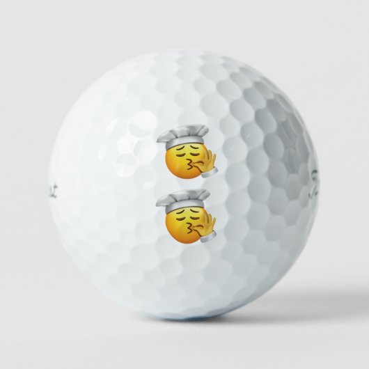 Koch Kiss Emoji 12-Pack-Golfbälle Golfball (Vorderseite)