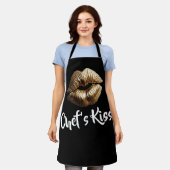 Koch Kiss Gold Lippen Schürze (Getragen)