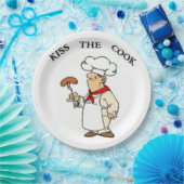 Koch "KISS THE COOK" Pappteller (Party)