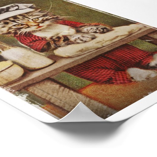 Koch Kitten Brot machen Poster (Ecke)