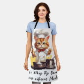Koch Kitty lassen Sie uns ein paar köstliche Mahlz Schürze (Getragen)