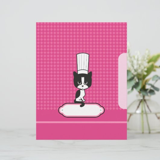 Koch "Kitty Recipes" Seiten - Illustriert (Stehend Vorderseite)