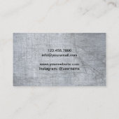 Koch Knife Catering Restaurant Grunge Metal Visitenkarte (Rückseite)