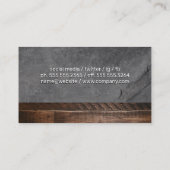 Koch Knife | Holz und Schiefer Visitenkarte (Rückseite)