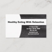 Koch Knife Imitate Leather Custom Foto QR Code Visitenkarte (Rückseite)