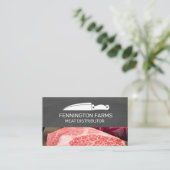 Koch Knife | Kopfbrett | Steak Meat Visitenkarte (Stehend Vorderseite)