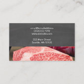 Koch Knife | Kopfbrett | Steak Meat Visitenkarte (Rückseite)