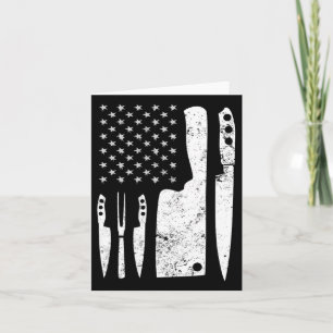 Koch Knife Patriotic Osterfahne Karte