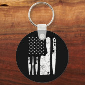 Koch Knife Patriotic Osterfahne Schlüsselanhänger (Vorderseite)