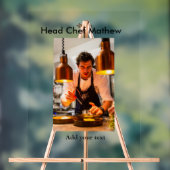 Koch Koch hinzufügen Namen Männer Küche Bäckerei Acrylschild (Neutral)