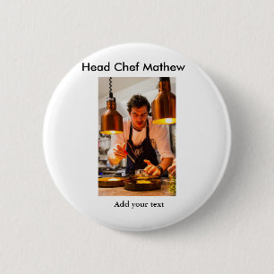 Koch Koch hinzufügen Namen Männer Küche Bäckerei Button