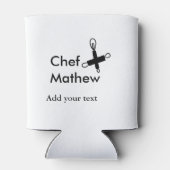 Koch Koch hinzufügen Namen Männer Küche Bäckerei Dosenkühler (Rückseite)