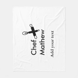 Koch Koch hinzufügen Namen Männer Küche Bäckerei Fleecedecke