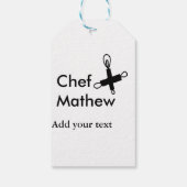 Koch Koch hinzufügen Namen Männer Küche Bäckerei Geschenkanhänger (Rückseite)