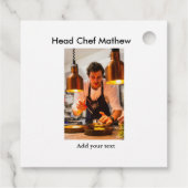 Koch Koch hinzufügen Namen Männer Küche Bäckerei Geschenkanhänger (Rückseite)