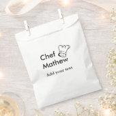 Koch Koch hinzufügen Namen Männer Küche Bäckerei Geschenktütchen (Ausgeschnitten)