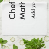 Koch Koch hinzufügen Namen Männer Küche Bäckerei Geschirrtuch (Gefaltet)