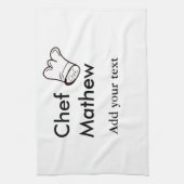 Koch Koch hinzufügen Namen Männer Küche Bäckerei Geschirrtuch (Vertikal)