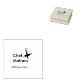 Koch Koch hinzufügen Namen Männer Küche Bäckerei Gummistempel (Stempel)