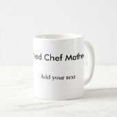 Koch Koch hinzufügen Namen Männer Küche Bäckerei Kaffeetasse (VorderseiteRechts)