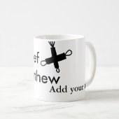 Koch Koch hinzufügen Namen Männer Küche Bäckerei Kaffeetasse (VorderseiteRechts)