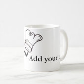 Koch Koch hinzufügen Namen Männer Küche Bäckerei Kaffeetasse (VorderseiteRechts)