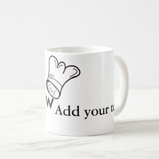 Koch Koch hinzufügen Namen Männer Küche Bäckerei Kaffeetasse (VorderseiteRechts)