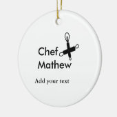 Koch Koch hinzufügen Namen Männer Küche Bäckerei Keramik Ornament (Links)