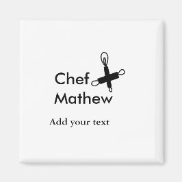 Koch Koch hinzufügen Namen Männer Küche Bäckerei Magnet