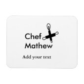 Koch Koch hinzufügen Namen Männer Küche Bäckerei Magnet (Horizontal)