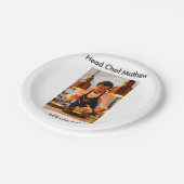 Koch Koch hinzufügen Namen Männer Küche Bäckerei Pappteller (Schrägansicht)