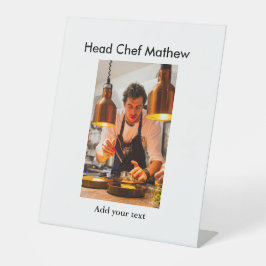 Koch Koch hinzufügen Namen Männer Küche Bäckerei Sockelschild