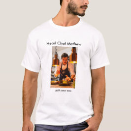 Koch Koch hinzufügen Namen Männer Küche Bäckerei T-Shirt