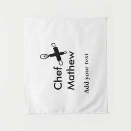 Koch Koch hinzufügen Namen Männer Küche Bäckerei Wandteppich