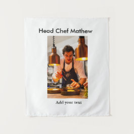 Koch Koch hinzufügen Namen Männer Küche Bäckerei Wandteppich