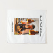 Koch Koch hinzufügen Namen Männer Küche Bäckerei Wandteppich (Vorderseite (Horizontal))