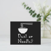 Koch Koch Küche Essen oder Nudel Geschenk Postkarte (Stehend Vorderseite)
