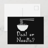 Koch Koch Küche Essen oder Nudel Geschenk Postkarte (Vorne/Hinten)