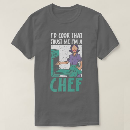 Koch kochen Kochküche oder Kochecke T-Shirt (Design vorne)