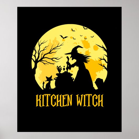 Koch Kochhalloween | Küchenwitz Poster (Vorne)