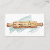 Koch Konditorei Catering Rolling Button Koch Visitenkarte (Vorderseite)