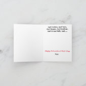 Koch Konditorei Female Grußkarte Karte (Innenseite)