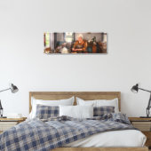 Koch - Küche - Sauerkirschen reinigen Leinwanddruck (Insitu (Schlafzimmer))