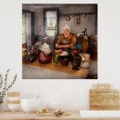 Koch - Küche - Sauerkirschen reinigen Poster (Küche)