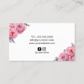 Koch Kuchen Bäckerei Konditorei Elegante Visitenkarte (Rückseite)