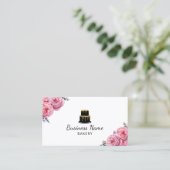 Koch Kuchen Bäckerei Konditorei Elegante Visitenkarte (Stehend Vorderseite)