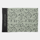 Koch Küchenmagazin Green Modern Fall Illustration Geschirrtuch (Horizontal)