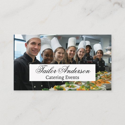 Koch Küchenpersonal Cateringpersonal Visitenkarte (Vorderseite)